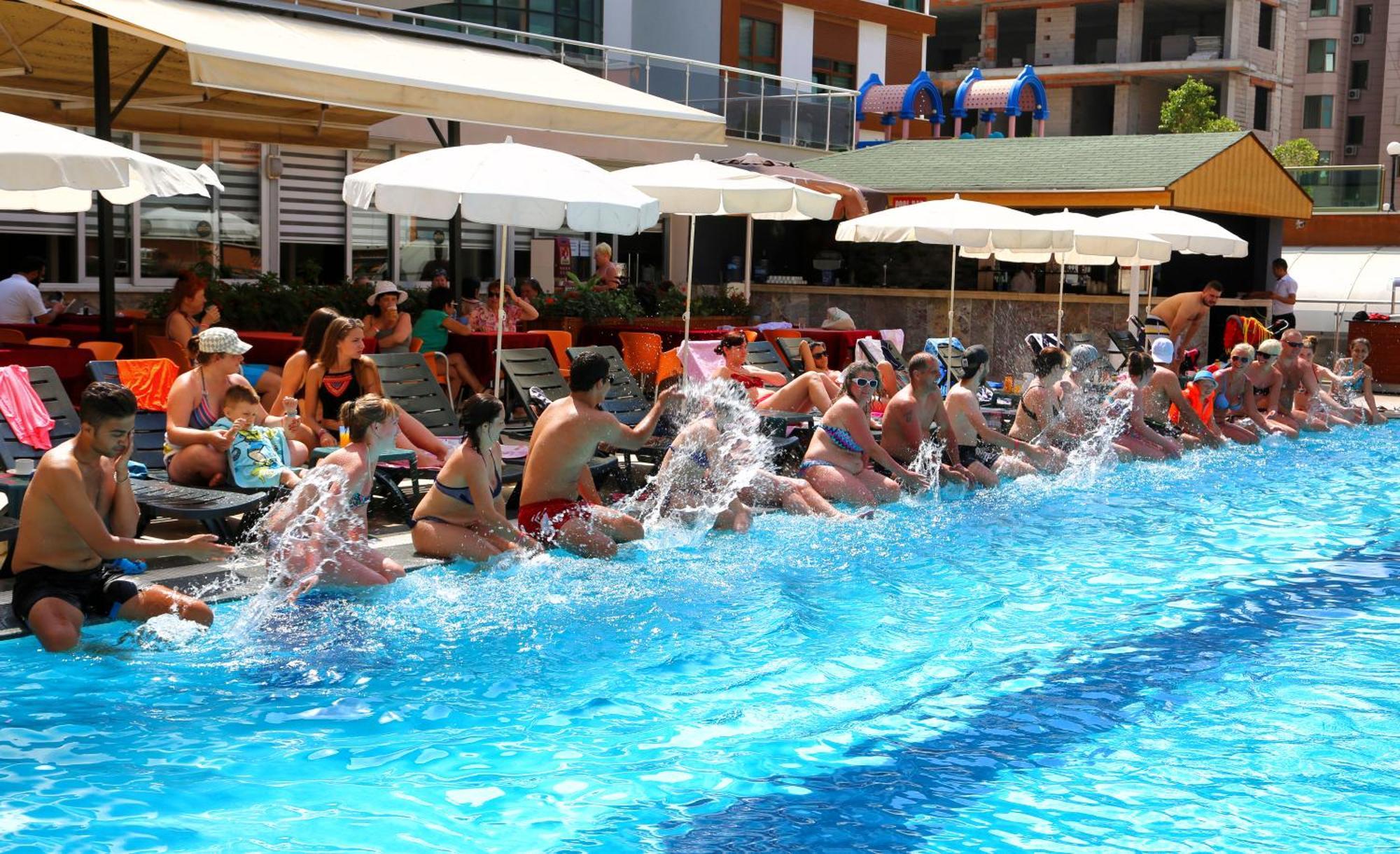 Club Bayar Beach Hotel อลันยา ภายนอก รูปภาพ